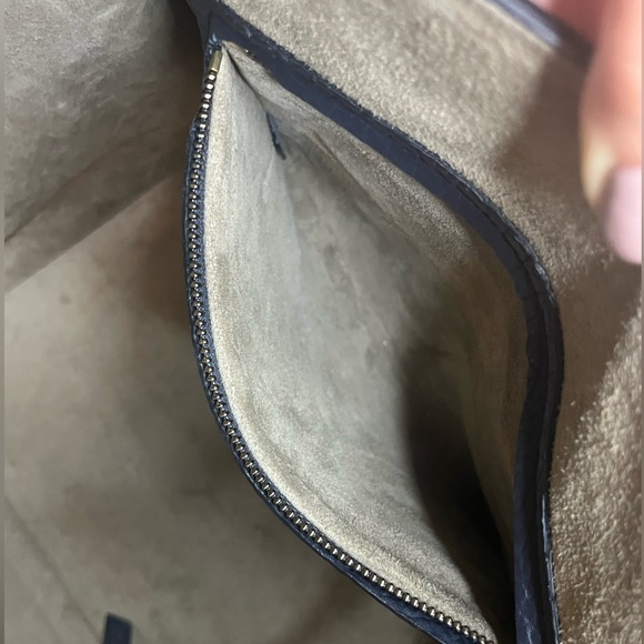 Celine Medium Navy Blue Leather Phantom Luggage Tote - Picture 16 of 16